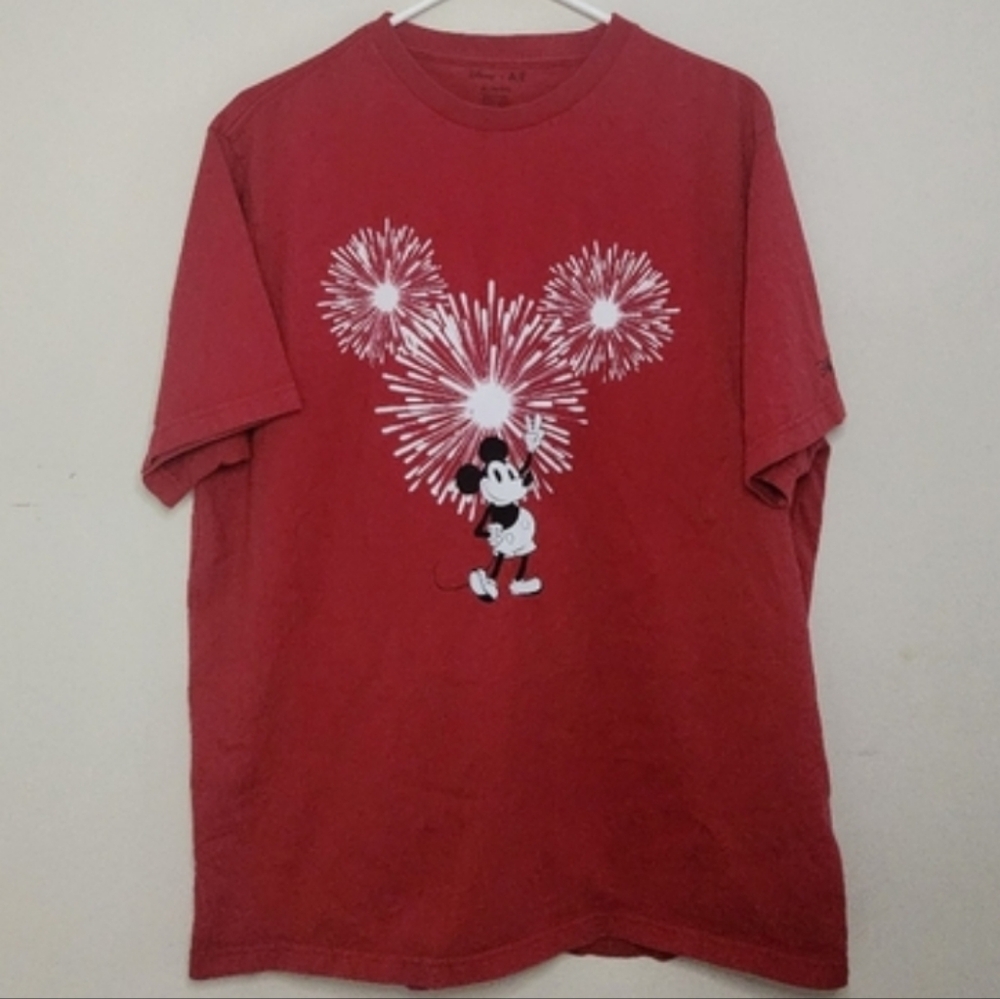 BOGO NWOT AMERICAN EAGLE OUTFITTERS x DISNEY Collab Cotton Fireworks Graphic Tee